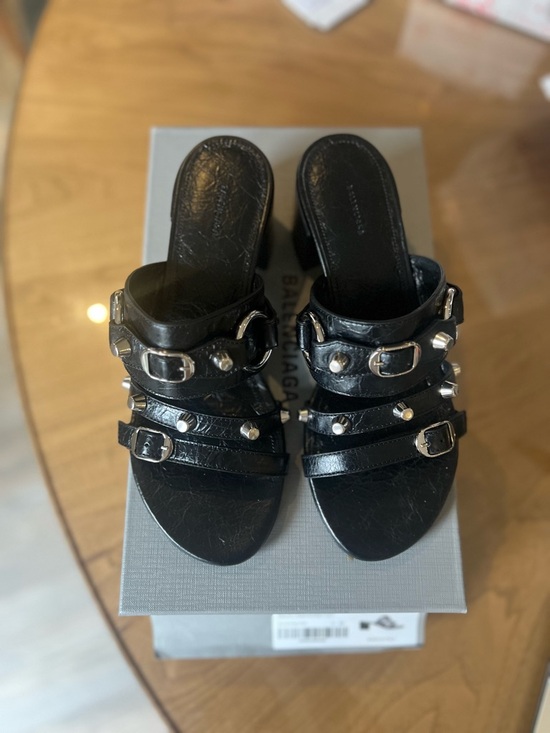 BNIB Balenciaga City Sandal Arena Lambskin, Sz 38 - Picture 4 of 9